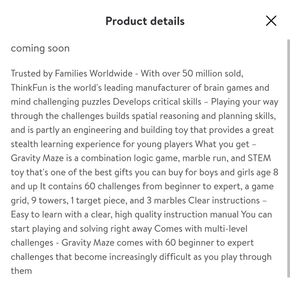 ThinkFun Gravity Maze Marble Run Brain Game Board Game! Retail $43! - Picture 6 of 6